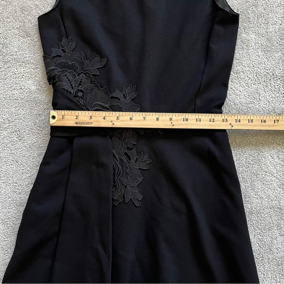 KOBI HALPERIN Eleni Floral Embroidered Sleeveless Dress Size 4 LBD MINIMALIST - Picture 8 of 11